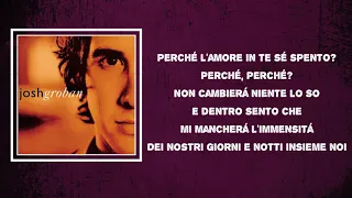 Josh Groban - Mi Mancherai feat  Joshua Bell (Lyrics)