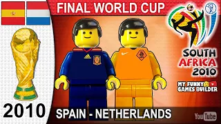 World Cup Final 2010 • Spain vs Netherlands 1-0 • South Africa • All Goals Highlights Lego Football