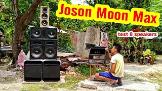 Testing 8 joson speaker sa Joson Moon Max Amplifier | How to Setup 8 speakers to amplifier