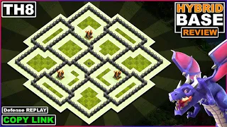 NEW BEST TH8 Hybrid (Trophy/Farming) Base 2022 COPY LINK | COC Town Hall 8 Base - Clash of Clans