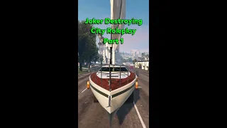 Trolling Cops In A Boat Car In GTA 5 Roleplay #shorts