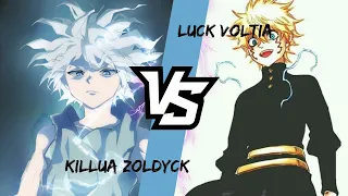 Killua Zoldyck VS Luck Voltia | Fight to Death | (Hunter x Hunter VS Black Clover)