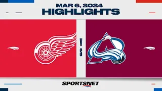 NHL Highlights | Red Wings vs. Avalanche - March 6, 2024