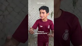 Palestinian child recounts a bombing he witnessed