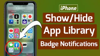 How to Show/Hide App library badge notification | Apple info