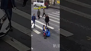 Boy Protects Mother Getting Hit by Car ❤️