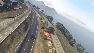 GTA V | Free Roam Relaxing Drive w/ ♫ | No Crash | You're Taking THE SCENIC ROUTE e6