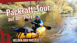 Thaya Bootstour von Raabs nach Kollmitz - traumhafte Herbstrunde mit Packraft