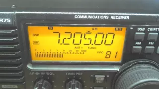 Radio Republic of Sudan, 7205 kHz, 19:43 UTC.