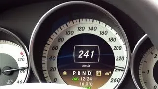 Mercedes C250 CDI acceleration 0-241 km/h top Speed W204