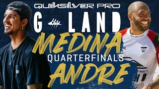 Gabriel Medina vs Jadson Andre | Quiksilver Pro G-Land - Quarterfinals Heat Replay