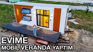 I BUILT A PORTABLE VERANDA FOR MY Tiny House in MUĞLA (Licensed)