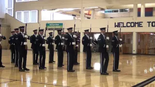 Air Force Honor Guard Drill Team Performing at Penn State in Abbington