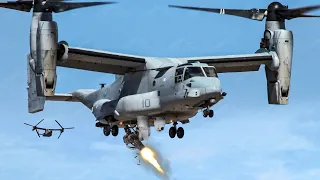 US Testing Powerful Gatling Gun Secretly Hidden Under MV-22 Osprey