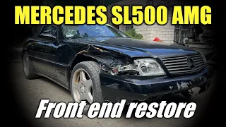 Mercedes SL500 (R129). Front end restore. Ремонт переда.