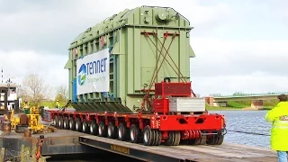 Unloading of a 260 tons Transformer | Heavy Haulage