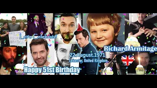 Happy 51st Birthday again Mr Richard Armitage 🧔🏻‍♂️🎉🥳🎈🎂