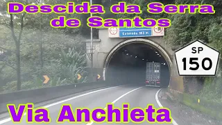 Descida Serra de Santos via Anchieta com o bruto. 🚚🚚🚚🚚🚚🚚