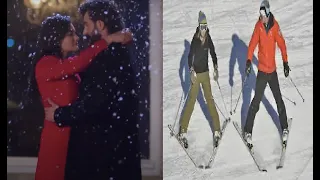 Özge Yağız and Gökberk Demirci went skiing together