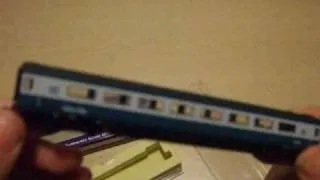 Unboxing N Gauge Dapol MkIII BR Train Carriage (Intercity Blue/Grey)