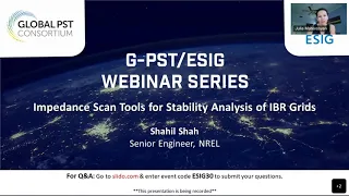 G-PST/ESIG Webinar Series: Impedance Scan Tools for Stability Analysis of IBR Grids