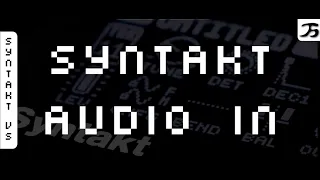 Syntakt - Audio IN