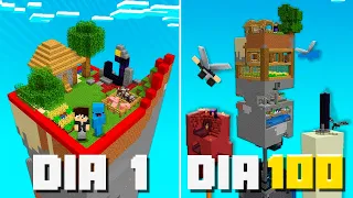 SOBREVIVI 100 DIAS EM UMA CHUNK no MINECRAFT (O FILME)