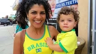 Penalty Shootout Brazil vs Chile drums with 2014 World Cup Fans