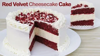 RED VELVET CHEESECAKE CAKE RECIPE - DIY Dessert - So Yummy, Tasty and Delicious Cake - Baking Cherry