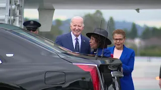 President Biden arrives in LA