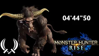 Monster Hunter Rise High Rank Rajang Dual Blade Solo 04'44"50
