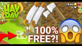 Hay Day FREE SAWS & AXES! HOW?
