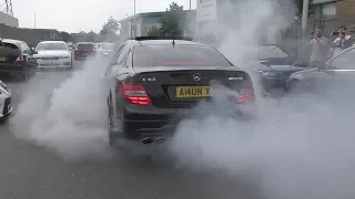 Cars Leaving a Car Show UK-June 2018 (2/2)