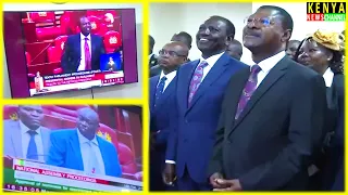 Laughter in Parliament as Ruto & Gachagua watch their Speeches as MPs at Bunge Tower