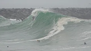 The Wedge - GIANT morning swell and insane rides !!! July 2020