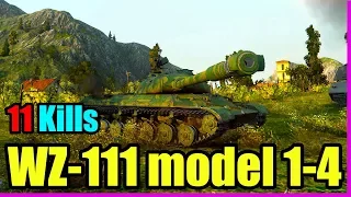 WoT WZ-111 model 1-4 Gameplay (11Kills - 8k Damage)