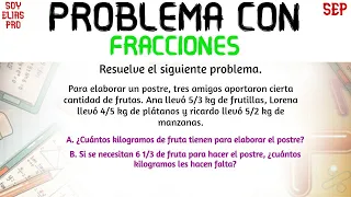 Fracciones: Problema Aplicado | Practica y Aprende