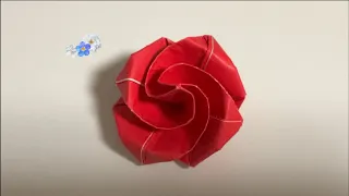 Easy origami rose in 4 minutes