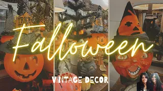 🎃VINTAGE🧡 FALLOWEEN 🎃DECORATE WITH ME - VINTAGE DECOR