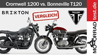 Brixton Cromwell 1200 vs. Triumph Bonneville T120 | Vergleich der wunderschönen Retro-Bikes