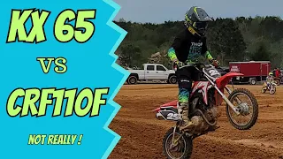 Who Wins This Epic Battle: KX65 vs CRF110f?! (Not Really)