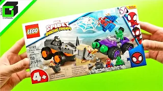 New LEGO SPIDEY and His Amazing Friends (HULK vs RHINO Truck Showdown) UNBOXING, BUILD, and REVIEW