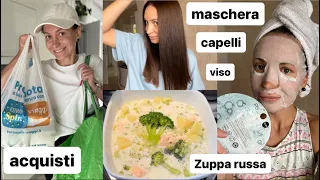 La spesa Eurospin e Coop | Maschera per capelli | Maschera per il viso da Primark | Preparata zuppa