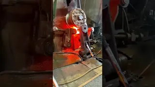 Forging of large steel bushing- Good tools and machinery make work easy