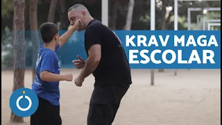 KRAV MAGA para NIÑOS de DEFENSA PERSONAL 👦🏽👧🏽 Qué Hacer Contra un Agarre de Oso Frontal