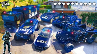 GTA 5 - Stealing SWAT Heavy Vehicles with Franklin! (Real Life Cars #31)