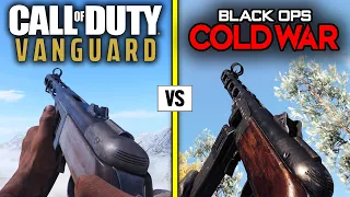 Call of Duty VANGUARD vs Black Ops COLD WAR — Weapons Comparison