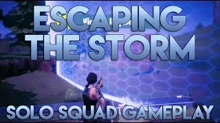 Escaping The Storm - Fortnite Solo Squad Gameplay - Ninja