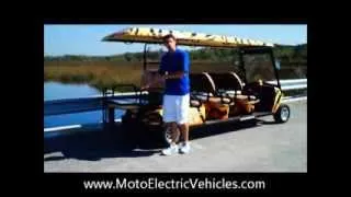 8 Passenger Electric Golf Cart- Street Legal Golf Cart-LSV From Moto Electric Vehicles