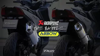 Yamaha TMAX 2017/2018 | Akrapovic vs Arrow : the battle !
